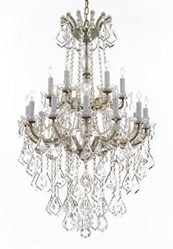 Maria Theresa Crystal Chandelier Chandeliers Lighting H 50" X W 30" - Great For Dining Room Entryway Or Living Room - A500-B13/152/18