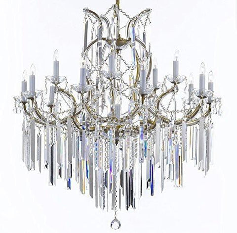 Maria Theresa Chandelier Empress Crystal (Tm) Lighting Chandeliers With Optical Quality Fringe Prisms H38" X W37" - A500-B40/21510/15+1