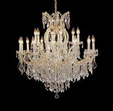 Swarovski Crystal Trimmed Chandelier Chandelier H38" X W37" - A500-1/21510/15+1Sw