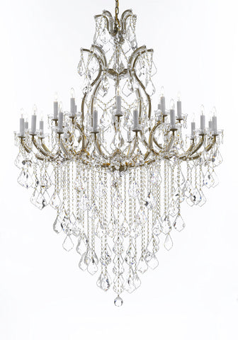 Crystal Chandelier Lighting Chandeliers H65" X W46" Great for the Foyer, Entry Way, Living Room, Family Room and More - A500-B12/52/2MT/24+1