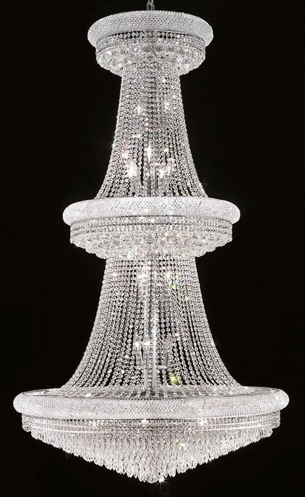 ZC121-1802G42C/EC By Regency Lighting - Primo Collection Chrome Finish 38 Lights Foyer/Hallway