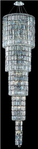 C121-2030G80C/RC By Elegant Lighting Maxim Collection 22 Light Chandeliers Chrome Finish