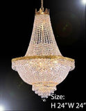 Chandelier Lighting With Swarovski Crystal H24" X W24" - A500-C3/870/9Sw